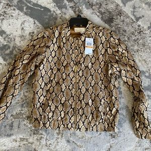 Michael kors snakeskin jacket